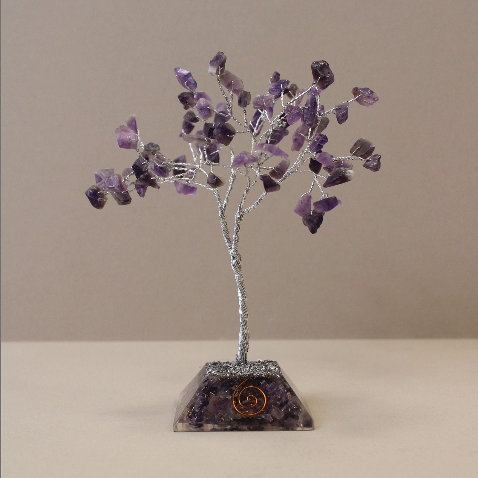 Amethyst Crystal Tree with Orgonite Base