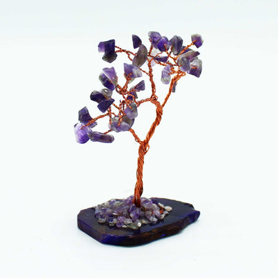 Magical Amethyst Tree on Natural Agate Base