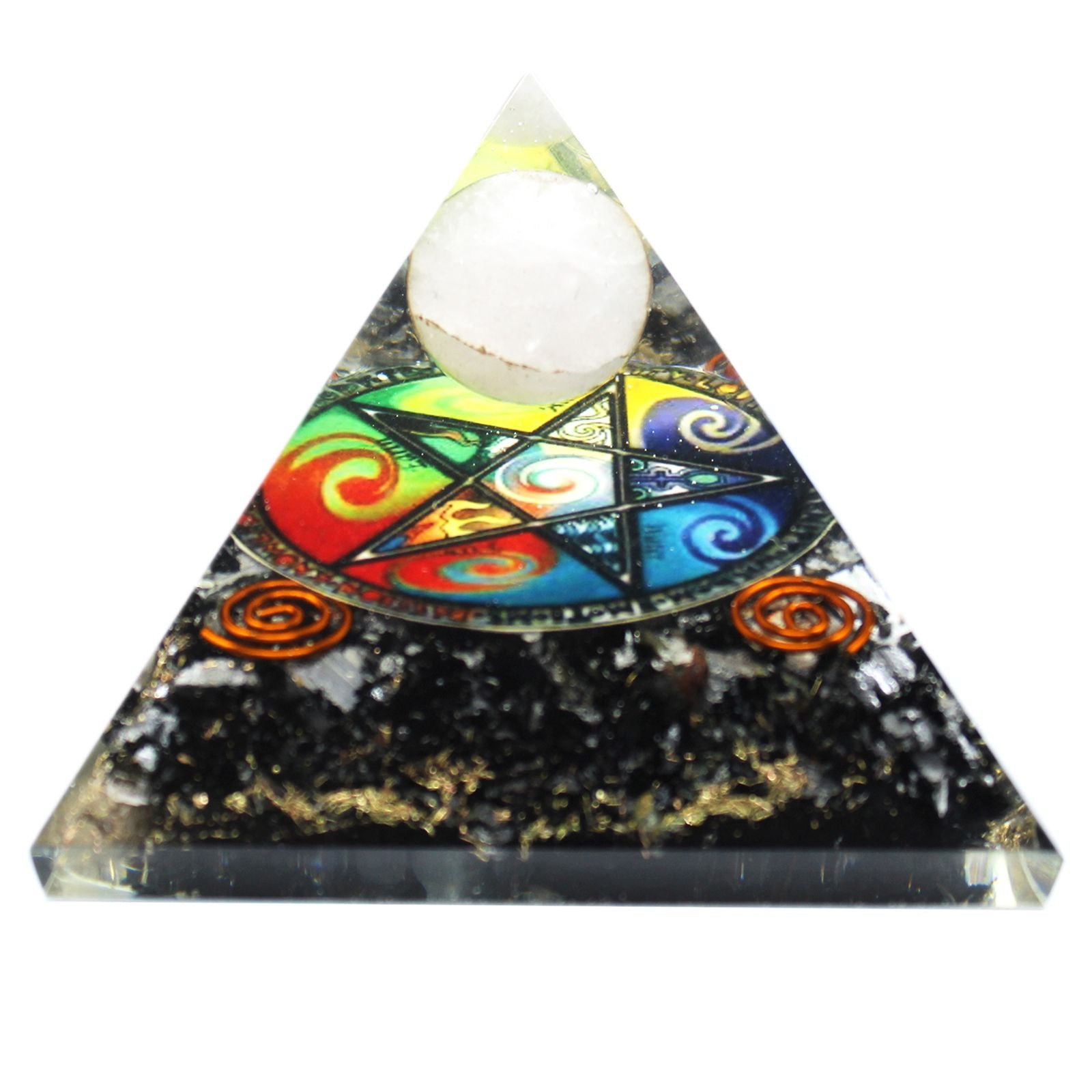 Orgonite Pyramid Midnight Pentagon