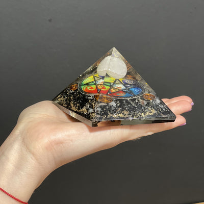 Orgonite Pyramid Midnight Pentagon