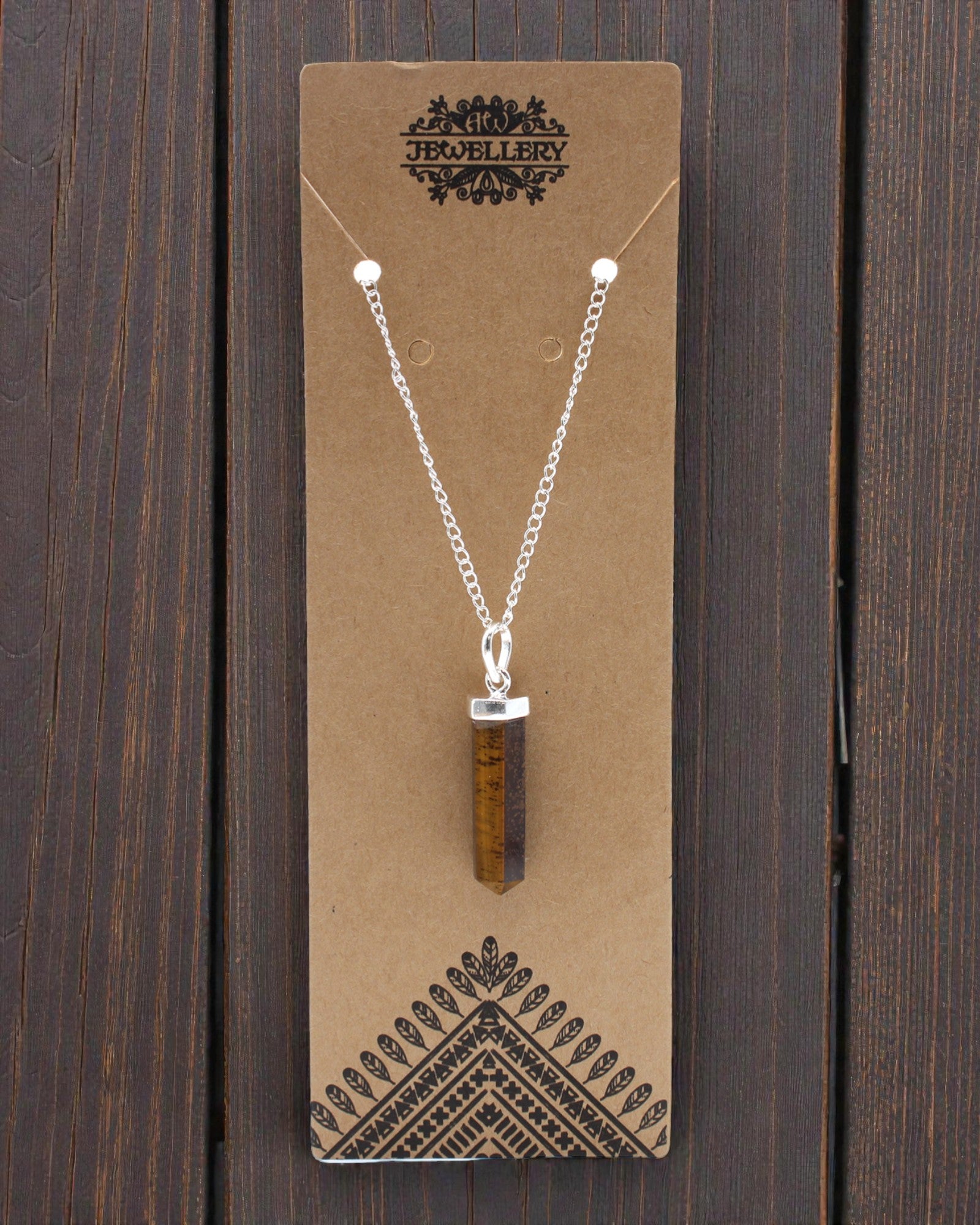 Tiger Point – Classic Point Pendant of Tiger’s Eye