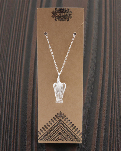 Cristal ocrotitor – Pandantiv Înger păzitor din cristal de stâncă