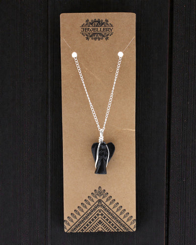 Guardian Noctis – Guardian Angel Pendant made of Black Agate