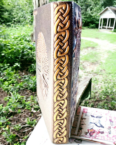 Vintage Diary "Tree of Life" A6 - Elegant Embossed Faux Leather Cover, 100 Pages