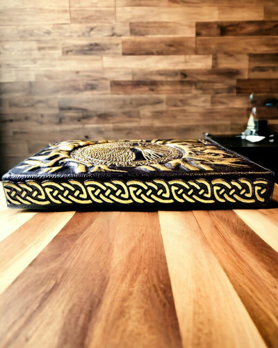 Vintage Diary "Tree of Life" A6 - Elegant Embossed Faux Leather Cover, 100 Pages