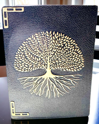 Vintage Diary "Tree of Life" A6 - Elegant Embossed Faux Leather Cover, 100 Pages