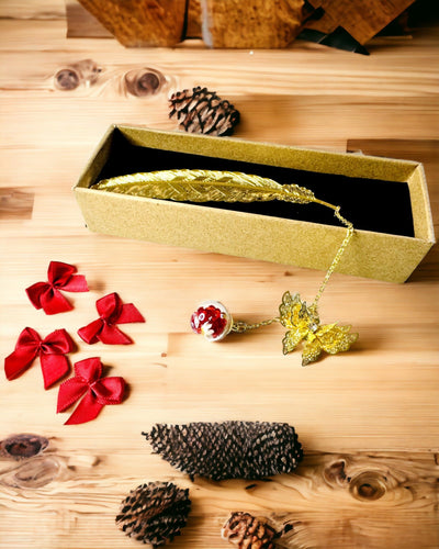 Креативна металева закладка для книги Ретро Закладка Вінтаж - Перо і Метелик у Бароковому стилі