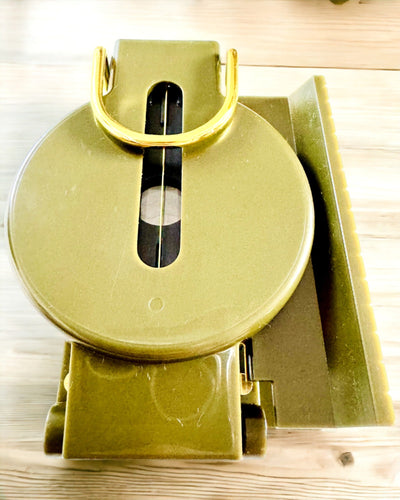 High Precision Waterproof Compass in Army Green Color – Reliable in Navigation, Engraving Option Available