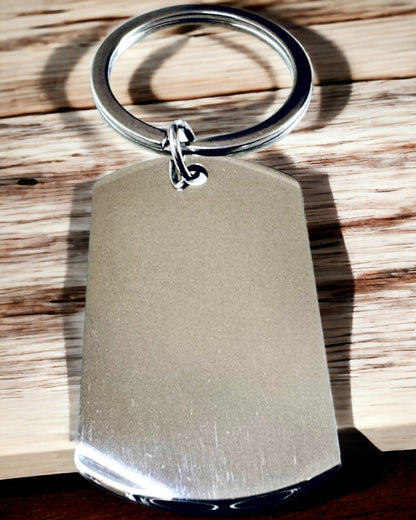 Brelok Militar ID "Nieśmiertelnik" de Aço Inoxidável – Gravura Personalizada