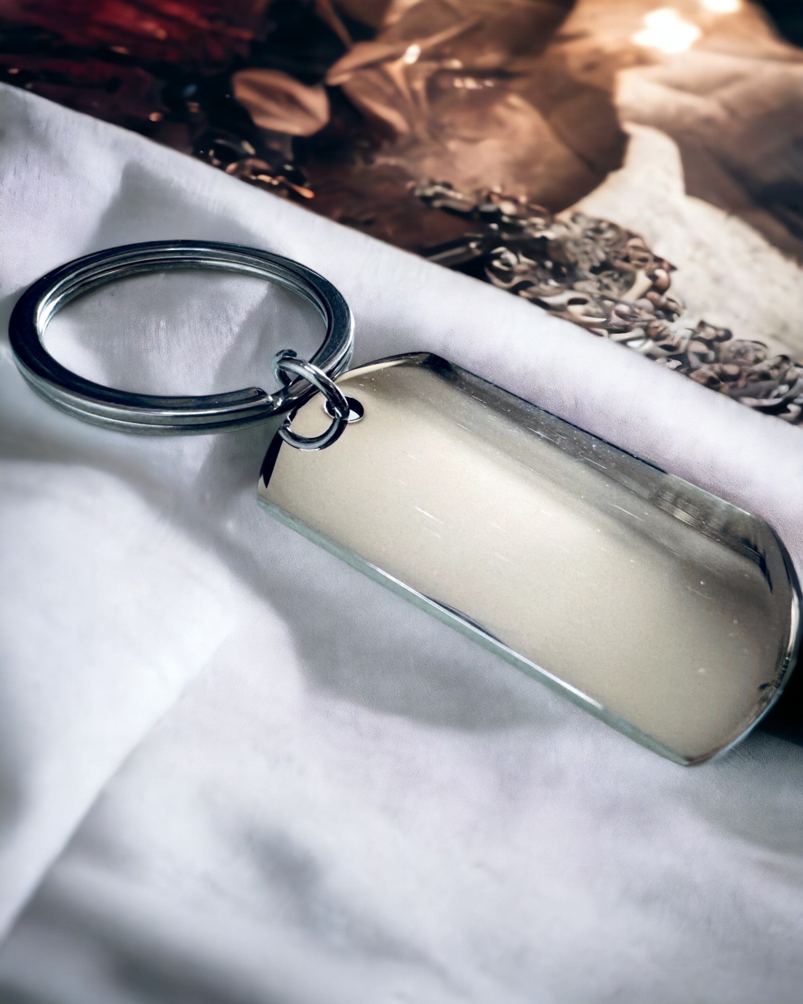 Brelok Militar ID "Nieśmiertelnik" de Aço Inoxidável – Gravura Personalizada