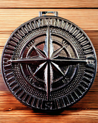 Ogrlica s kompasom – Kovani nakit od nehrđajućeg čelika za muškarce i žene u dvije boje, s gravurom
