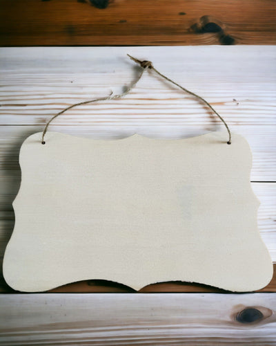 Wooden Decorative Pendant with Personalization Option – Various Shapes