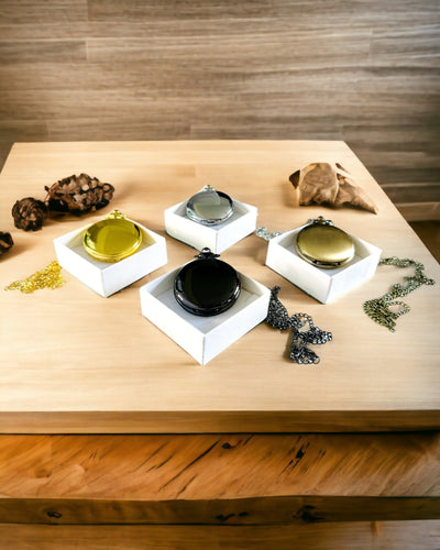 Golden Color Vintage Style Pocket Watch with Engraving Option