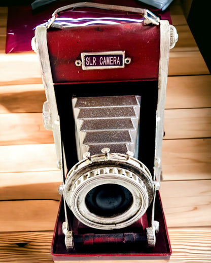 Vintage Vision: Cameră Decorativă Retro cu Opțiune de Gravare