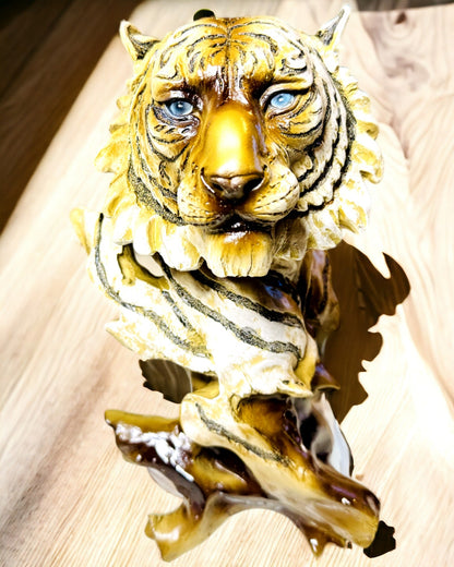 Statuetka "Tygr Král Džungle" s možností gravírování, figurka 29 cm vysoká, dekorace jako dárek
