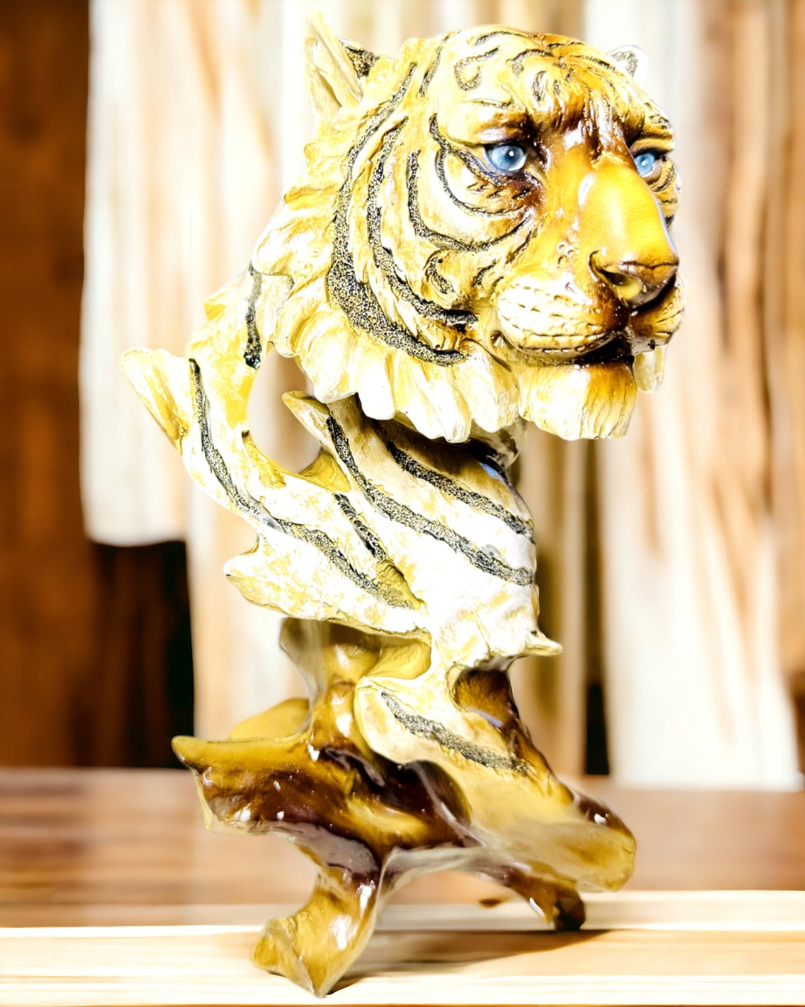 Statuetka "Tygr Král Džungle" s možností gravírování, figurka 29 cm vysoká, dekorace jako dárek