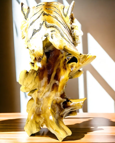 "Tiger King of the Jungle" Statuette with Engraving Option, 29 cm Tall Figurine, Gift Decoration