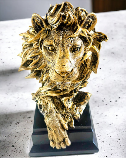 Královský Lev - Majestátní Dekorativní Figura s Možností Gravírování, 2 barevné varianty na výběr, jako dárek