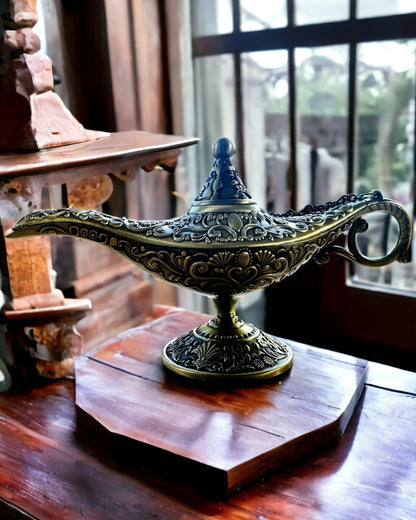 Magic Aladdin Lamp with Engraving Option - Shredded Gold Variant