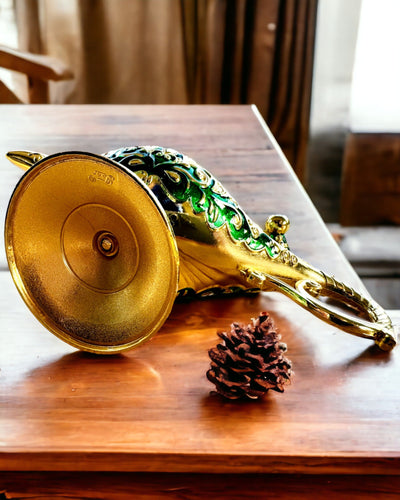Magická lampa Aladina s možností gravírování - Varianta Tmavě zelená, propletená se zlatou