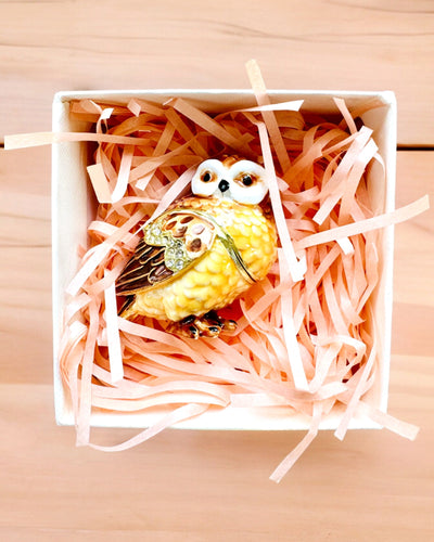 Чарівна Совка з Кристалами - Схованка для Прикрас з можливістю персоналізації гравіюванням, подарунок