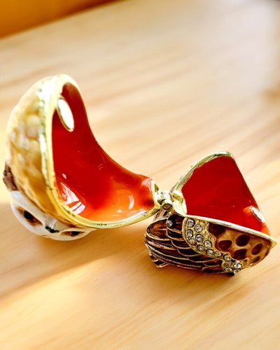 Чарівна Совка з Кристалами - Схованка для Прикрас з можливістю персоналізації гравіюванням, подарунок