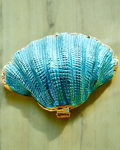 Skarbiec Wspomnień Muszelka - Schránka na šperky s možností personalizace gravírováním, dárek