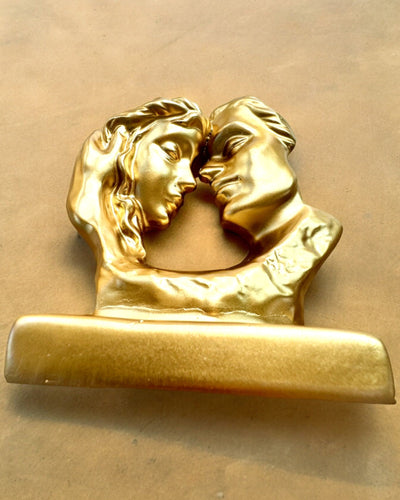 Figurica "Zlatni Spoj" - 13,5 cm visine, Dekorativna s Opcijom Graviranja