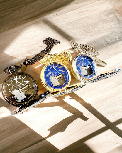 Pocket watch "Astrum Temporis" - Silver frame. Customizable with engraving.