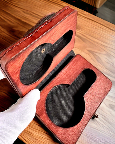 Commander’s Case – Handcrafted Case for Pocket Watch or Compass with Personalization Option