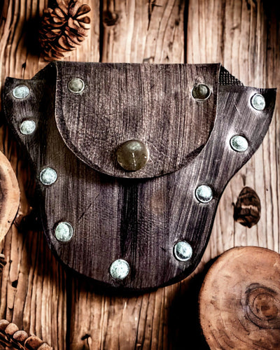 Forest Gnome's Pouch - Handcrafted Small Leather Pouch
