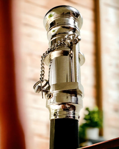 WALKING CANE WITH HANDLE AND TELESCOPE FUNCTION – ELEGANT AND FASHIONABLE, 95 CM - captain's "Navigator's Crest"