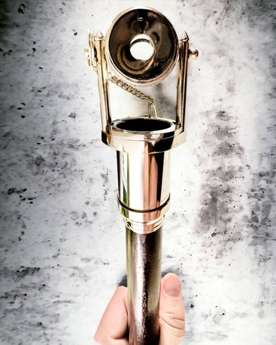 WALKING CANE WITH HANDLE AND TELESCOPE FUNCTION – ELEGANT AND FASHIONABLE, 95 CM - captain's "Navigator's Crest"