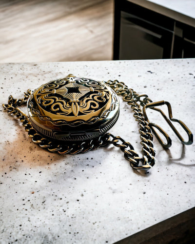 Relógio de Bolso "Czas Mistrzów" - Edição Premium com Possibilidade de Gravação