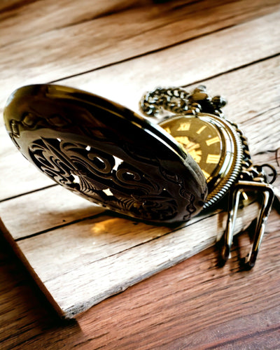 Relógio de Bolso "Czas Mistrzów" - Edição Premium com Possibilidade de Gravação