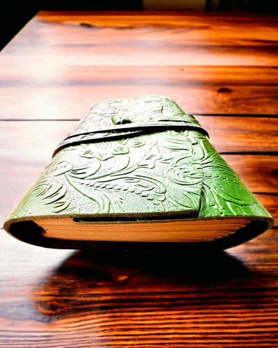 Преміум шкіряний блокнот "Елегантність Природи" - 200 сторінок, 120г, нотатник, скетчбук, 2 кольори на вибір, персоналізація гравіюванням