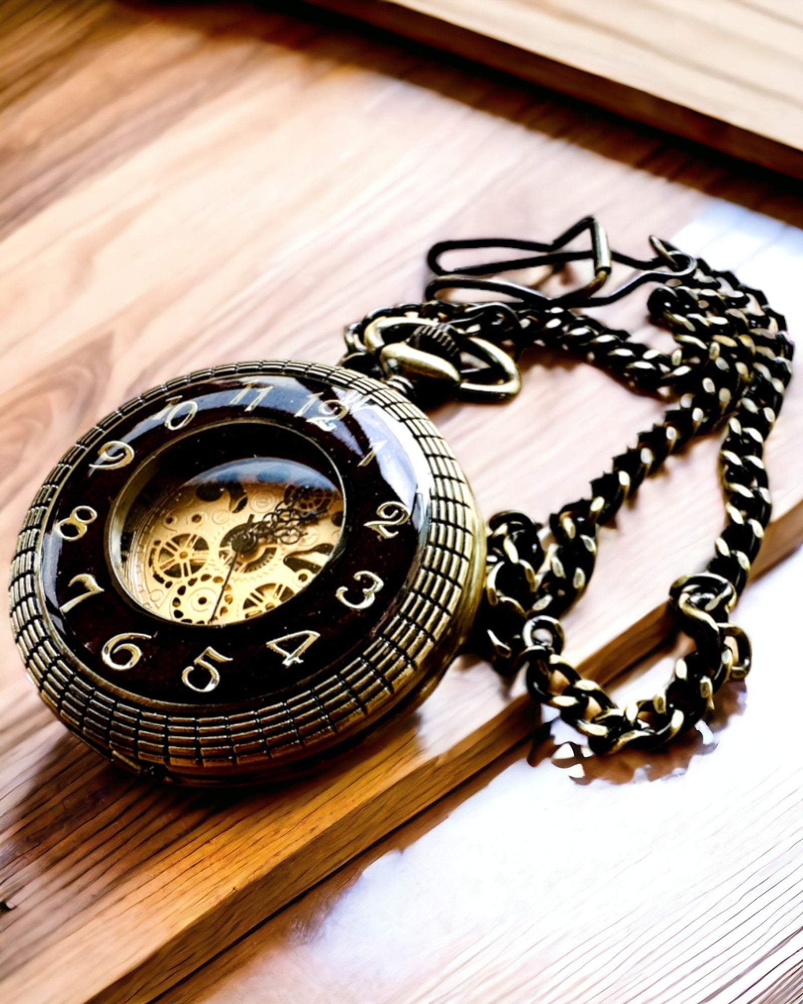 Ceas de buzunar "Retro Elegance", posibilitate de personalizare cu gravură