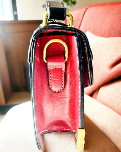 "Królewski Ryk" Bolso Cuadrado de Hombro con Cabeza de León