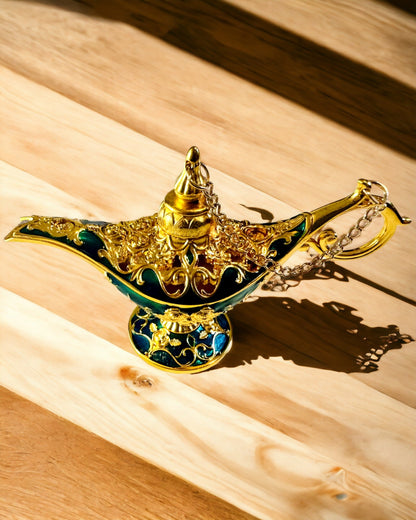 Lampă mică de mână Aladyna - Artizanat artistic din metal pentru decorarea casei, gravură