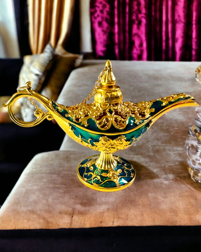 Lampă mică de mână Aladyna - Artizanat artistic din metal pentru decorarea casei, gravură