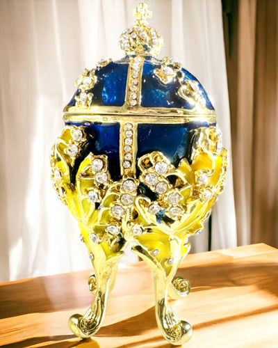 Jewelry Box 'Imperial Egg' Faberge – Vintage Style, Decorative Accessory Container