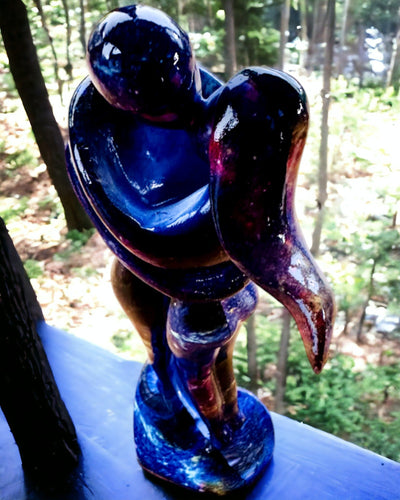 Kosmiskais Apskāviens - Sveķu Figūriņa ar Gravēšanas Iespēju