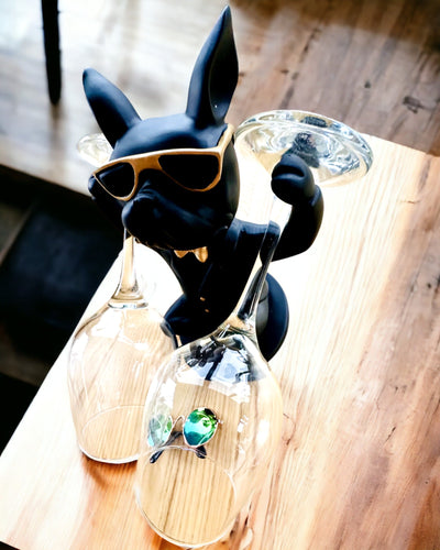 Figūriņa Bulldog Elegance - Ekskluzīvs glāžu turētājs, iespēja personalizēt ar gravējumu