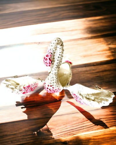 Elegant Box "Swan Jewel" - personalization with engraving