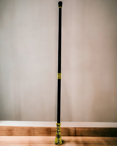 Luksuzni Štap sa Zlatnom Drškom u Obliku Cvijeta – Elegantan i Moderan, 93 cm