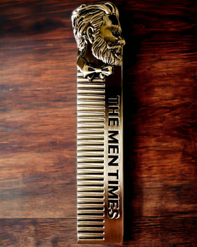 GroomMaster - Elegant Metal Comb with Engraving, personalized engraving