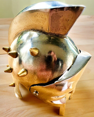 Gladiatoriška riterio kaukė „Sparta“ - galimybė personalizuoti graviravimu