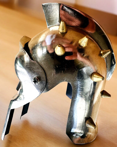 Gladiatoriška riterio kaukė „Sparta“ - galimybė personalizuoti graviravimu