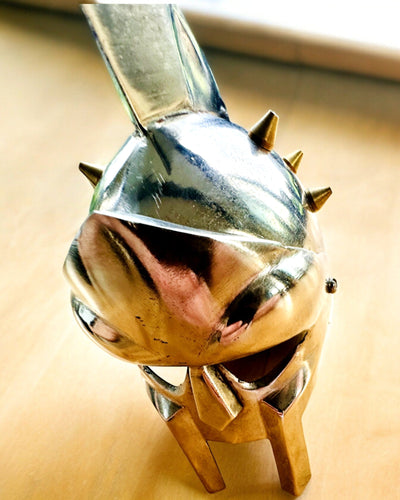 Gladiatoriška riterio kaukė „Sparta“ - galimybė personalizuoti graviravimu