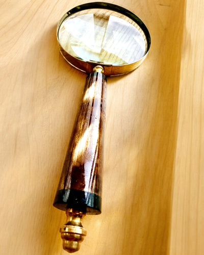 Large Retro Magnifying Glass, personalization option for a gift with engraving - variants available